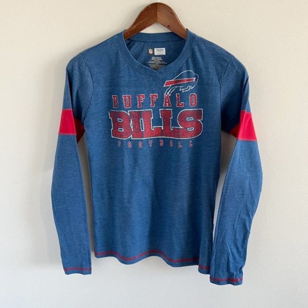 Buffalo Bills NFL Tee Shirt Top S Blue Red